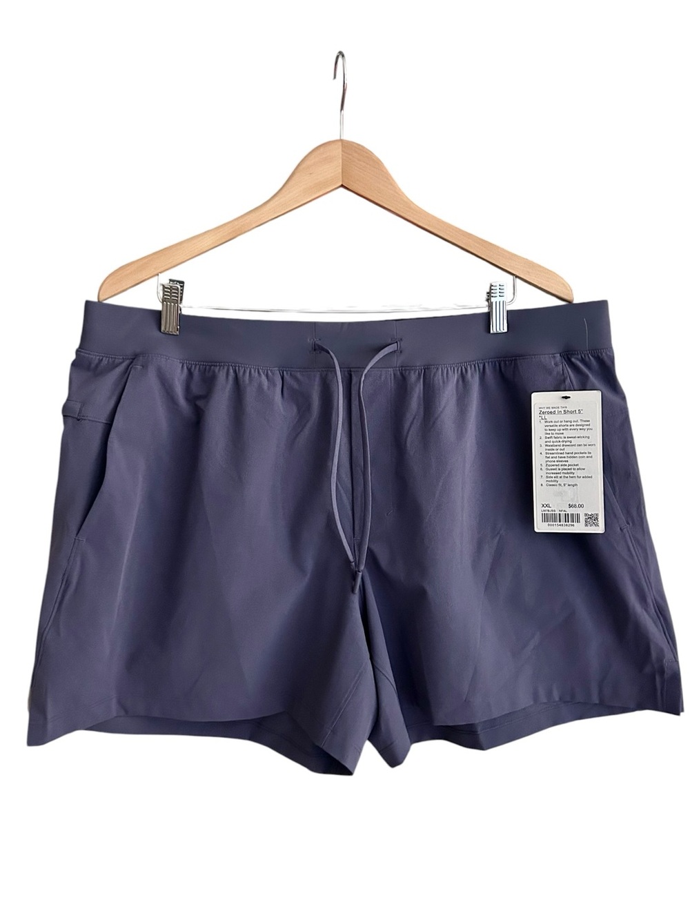 NWT Lululemon Zeroed In 5” Shorts Men’s XXL Drawstring Training Gym
